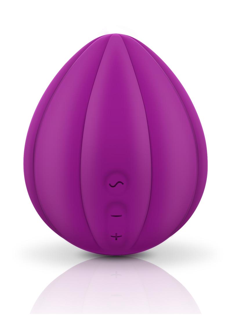 Vibrador de silicona Jimmy Jane Love Pods Om recargable por USB, resistente al agua, morado