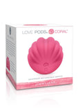 Vibrador de silicona Jimmy Jane Love Pods Coral resistente al agua en color rosa