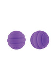 Bolas de acero recubiertas de silicona Lush Ivy resistentes al agua de color morado de 1 pulgada