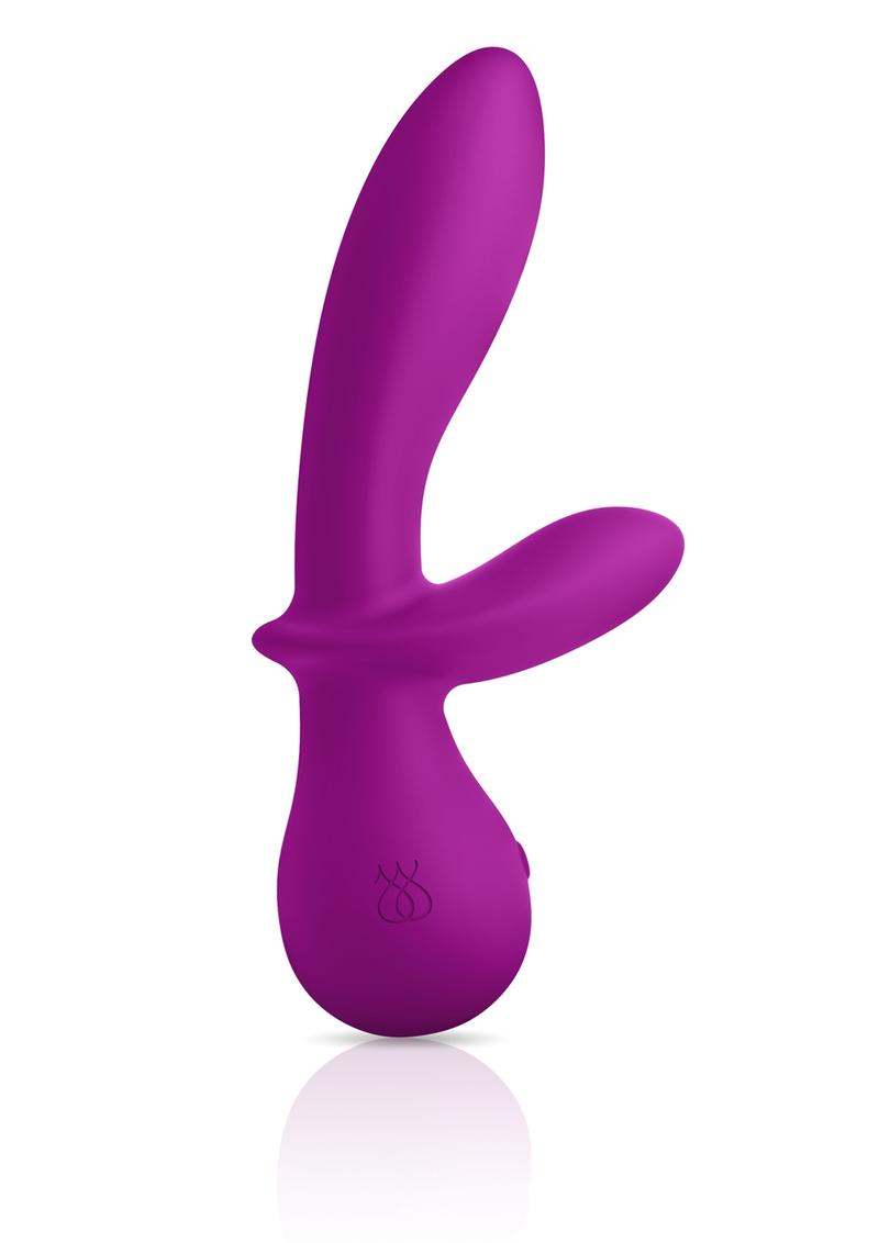 Vibrador flexible Jimmy Jane G Rabbit resistente al agua morado de 7 pulgadas