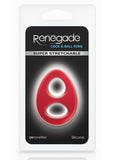 Renegade Romeo Soft Silicone Cock And Ball Ring Red