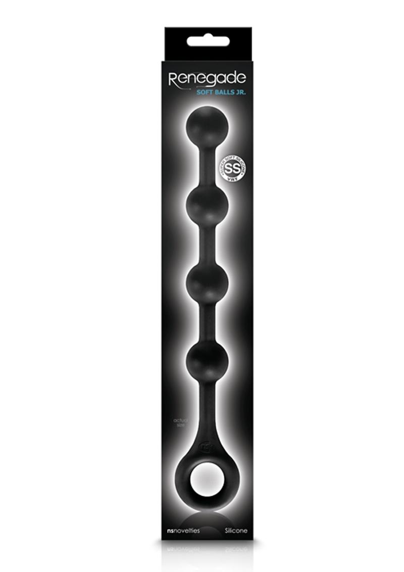 Renegade Soft Silicone Balls JR Beads Black 11.4 Inch