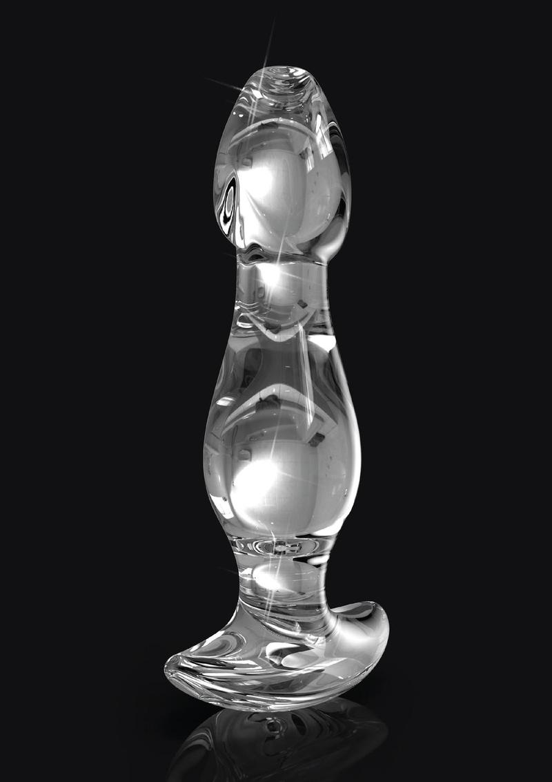 Icicles No 72 Glass Anal Plug Clear 3.6 Inch