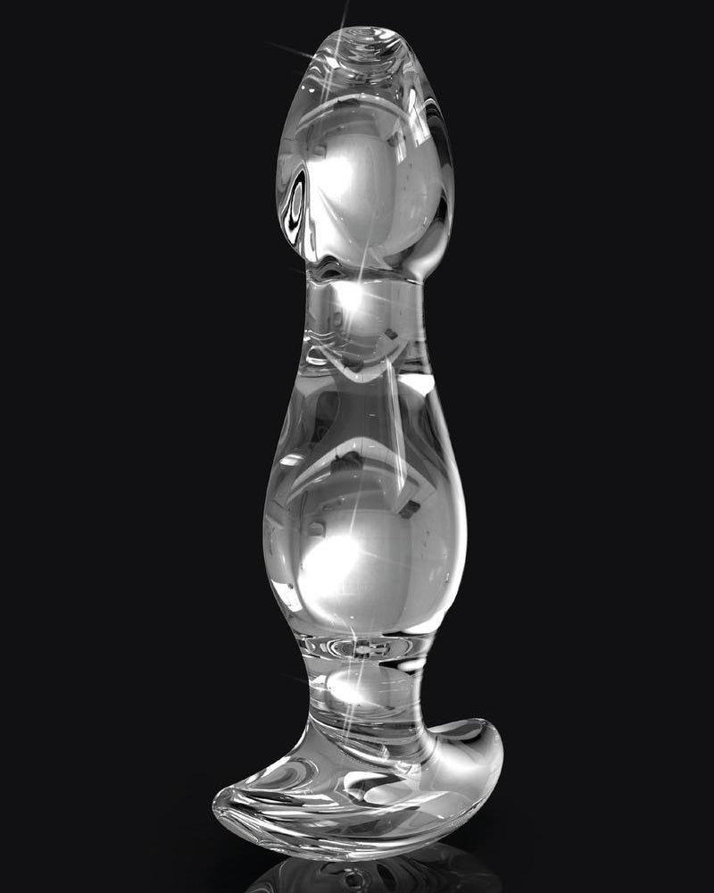 Icicles No 72 Glass Anal Plug Clear 3.6 Inch