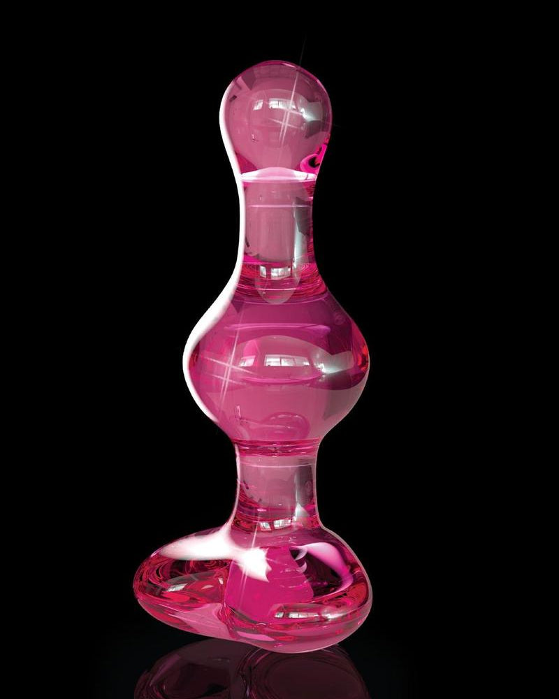 Icicles No 75 Glass Anal Plug Pink 3.1 Inch