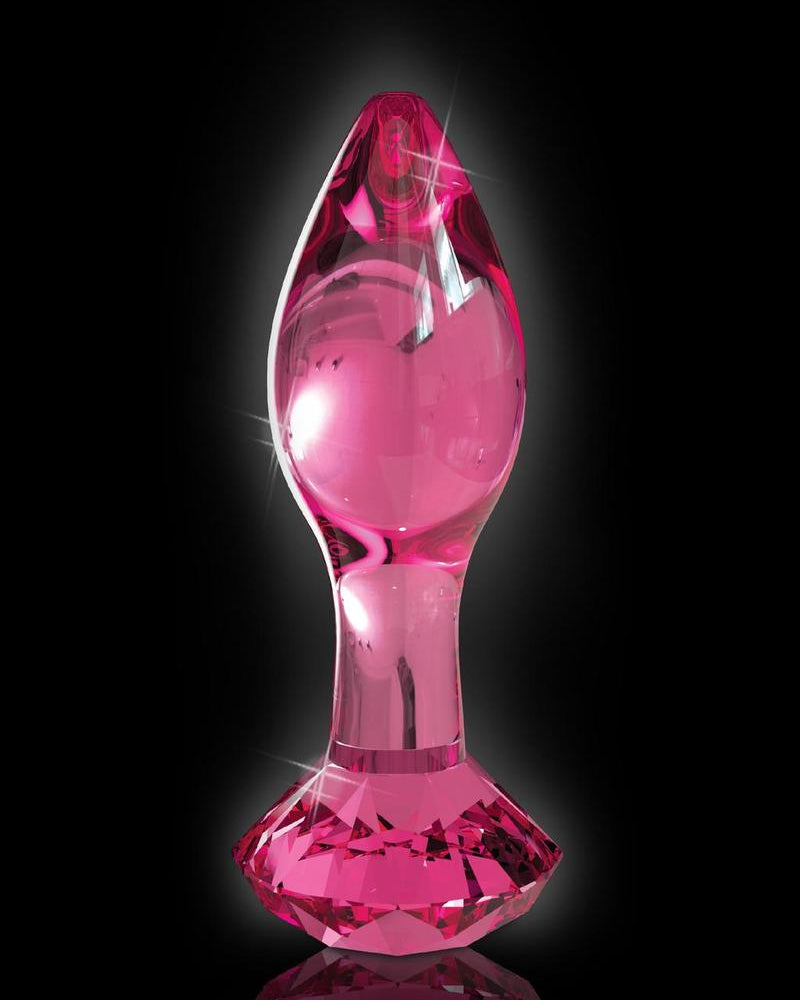 Icicles No 79 Glass Anal Plug Pink 2.9 Inch
