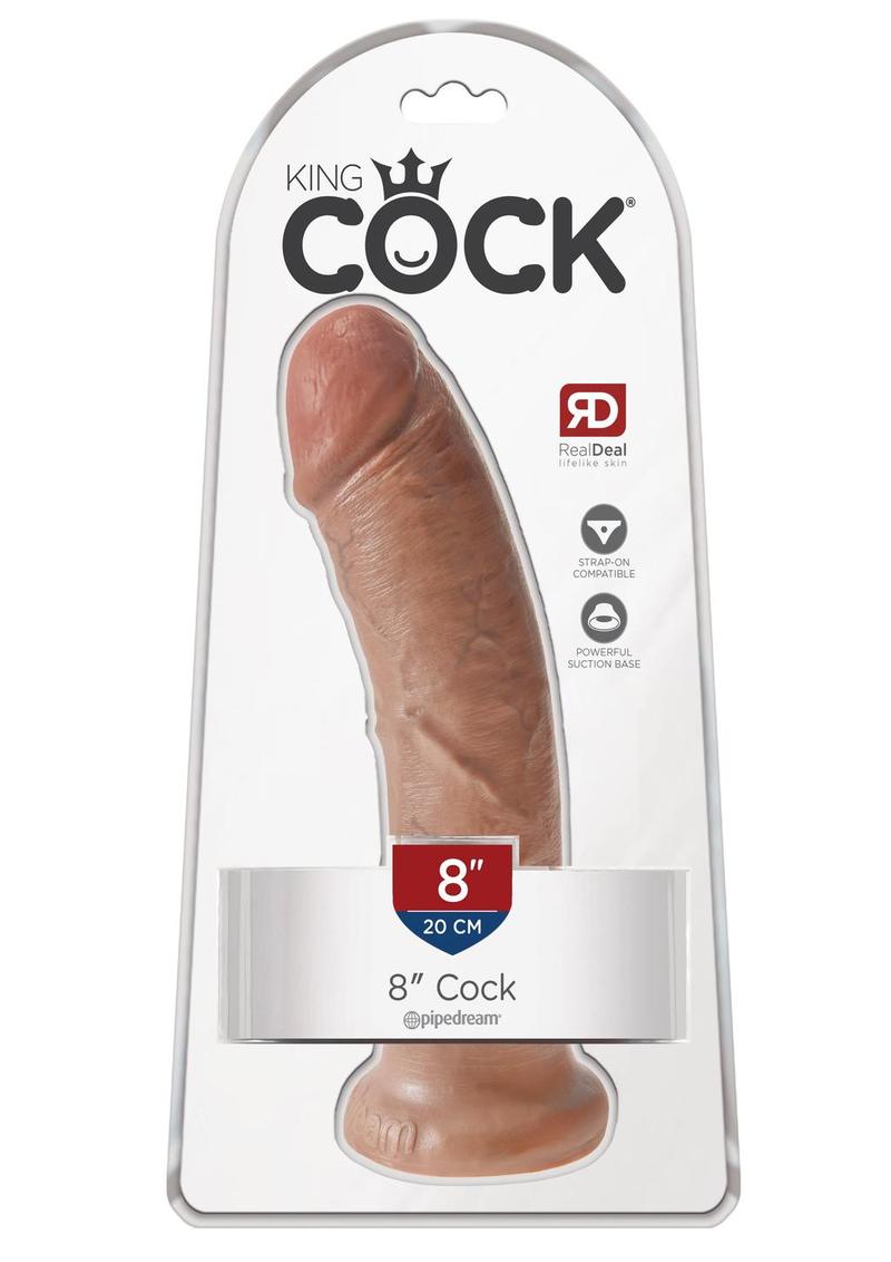 King Cock Realistic Dildo Tan 8 Inch