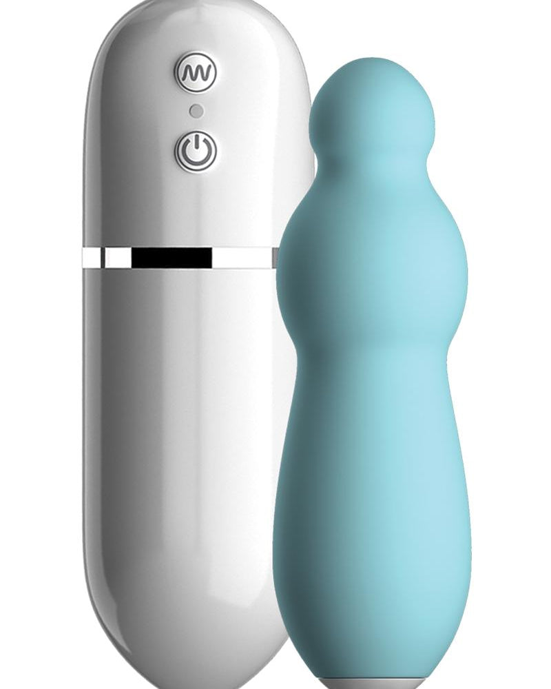 Crush Butter Cup Wired Remote Control Silicone Bullet Waterproof Blue