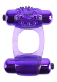 Fantasy C-Ringz Duo-Vibrating Super Ring With Clitoral Stimulation Waterproof Purple