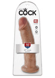 King Cock Realistic Dildo Tan 10 Inch