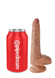 King Cock Realistic Dildo With Balls Tan 6 Inch