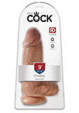 King Cock Realistic Chubby Dildo With Balls Flesh 9 Inch