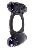 Fantasy C-Ringz Duo-Vibrating Super Ring With Clitoral Stimulation Waterproof Black
