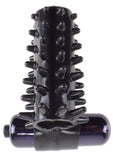 Fantasy C-Ringz Vibrating Super Sleeve Textured Cock Sleeve Showerproof Black