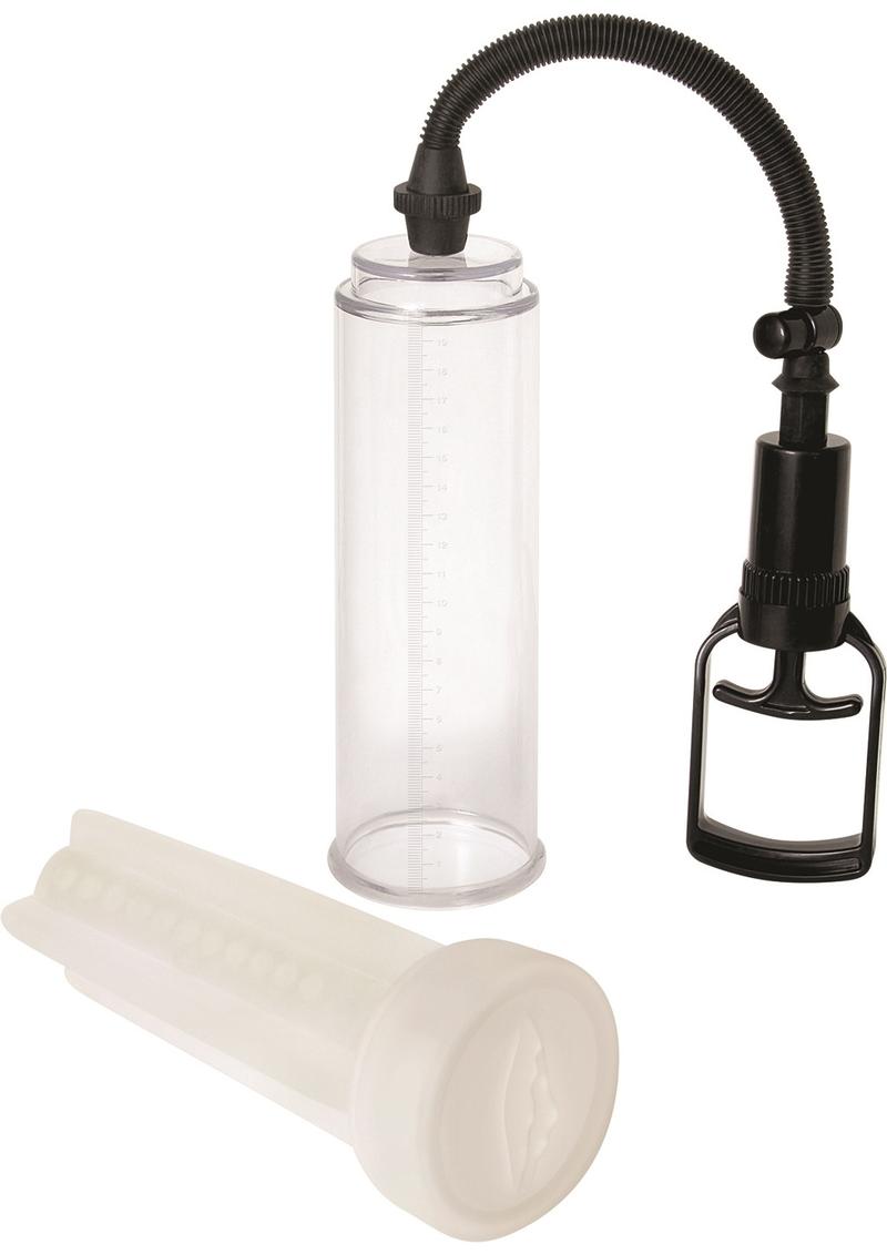 Adam and Eve - Original 2-in-1 Stroker Pump - White