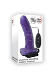 Adam and Eve - Universal Vibrating Hollow Strap-On Dildo Waterproof - Purple