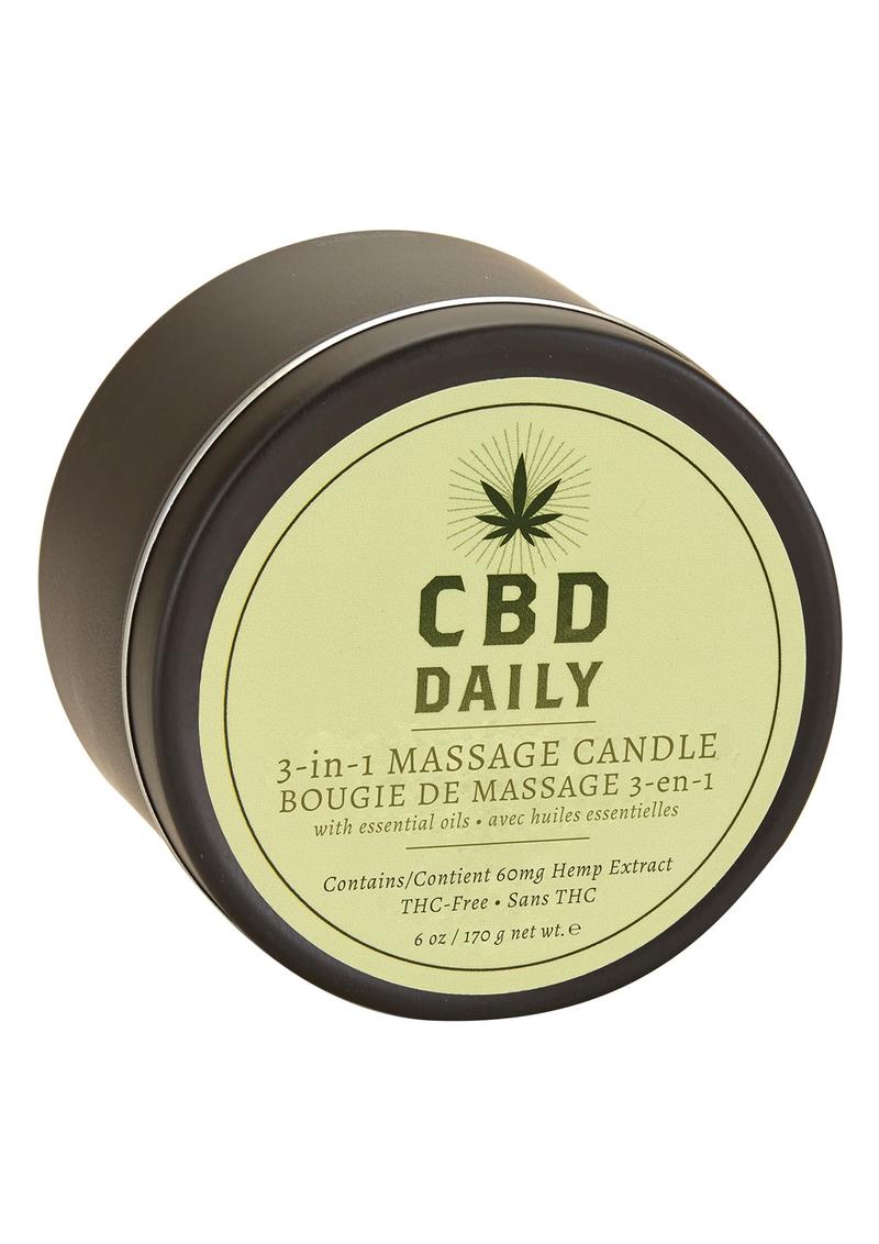 CBD Daily Skin Candle Hemp CBD And Essential Oils 100% Vegan 5.3 Ounce