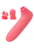 Inmi Shegasm Pro Vibrador de clítoris de silicona con 10 funciones, color rosa