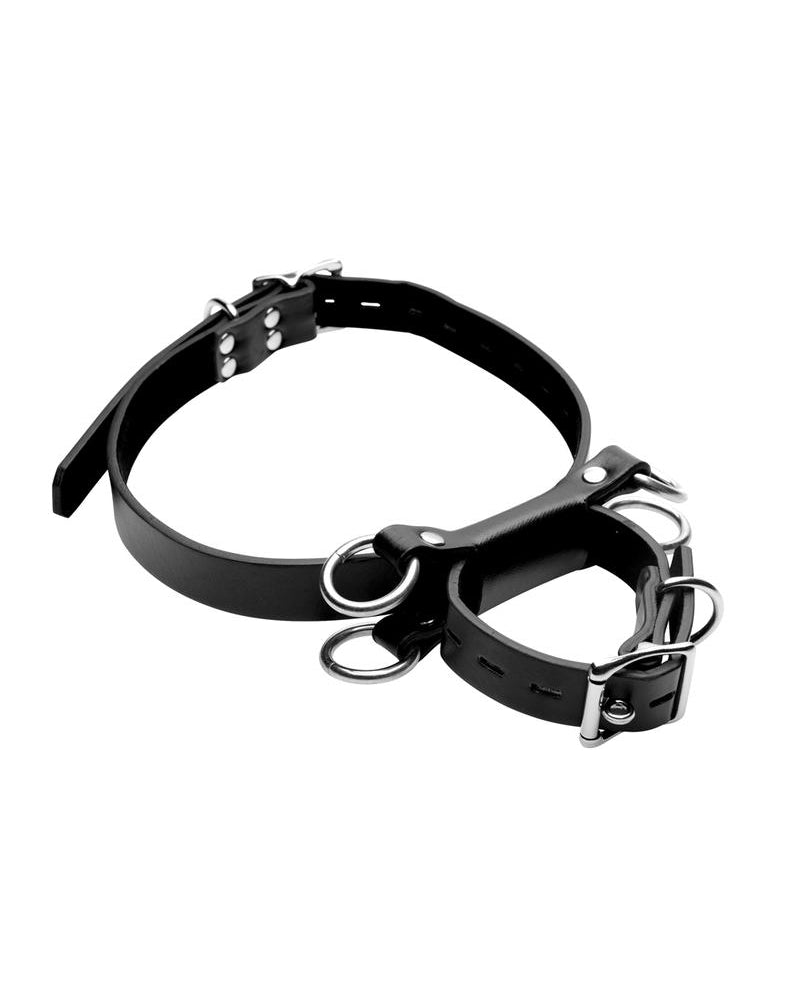 Ataduras estrictas con forma de rana, color negro