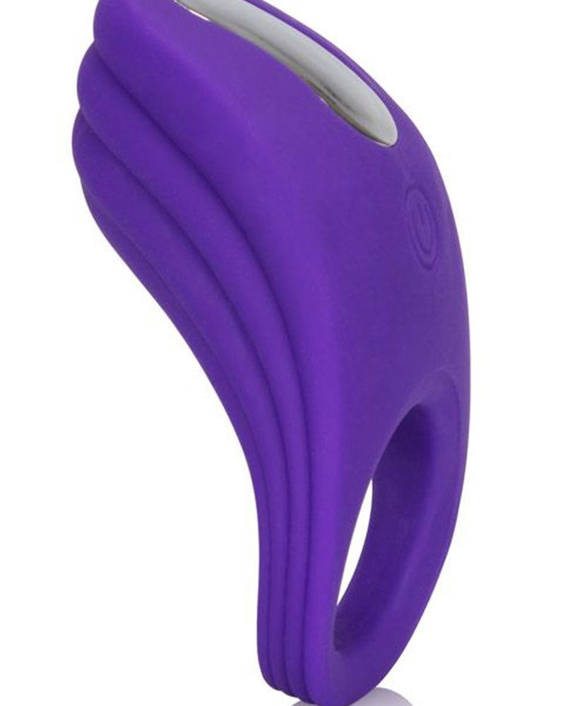Silicone Rechargeable Passion Enhancer Cockring Waterproof Purple