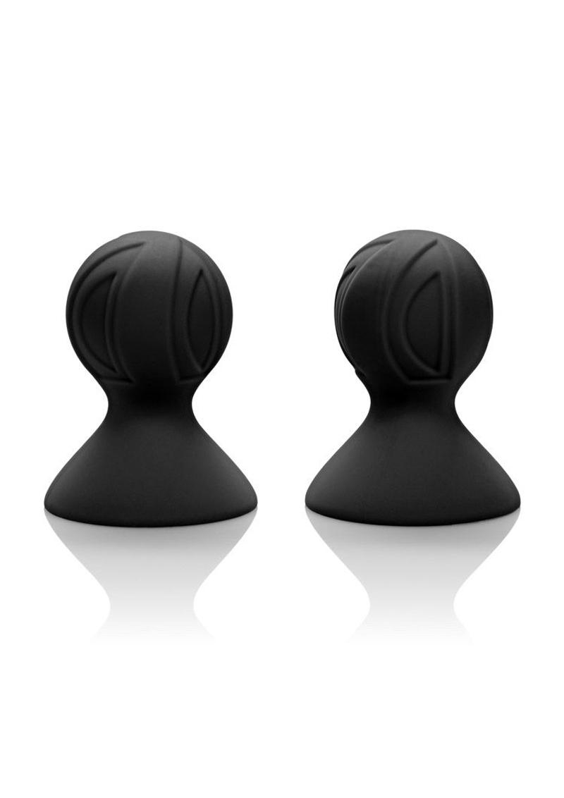 Succionadores de pezones de silicona Nipple Play Pro, color negro