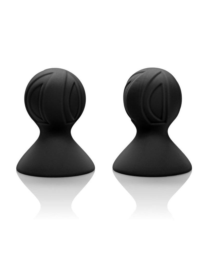 Succionadores de pezones de silicona Nipple Play Pro, color negro