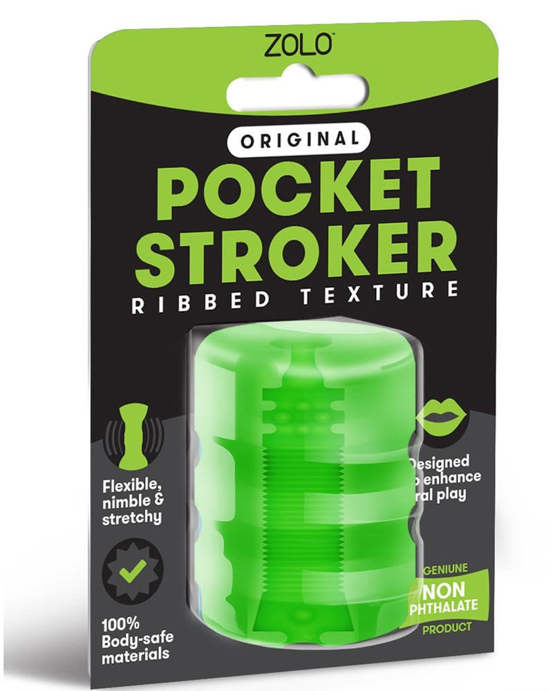 Zolo Original Pocket Stroker Ribbed Texture Green