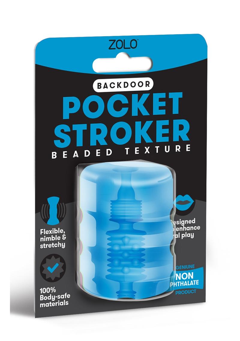 Zolo Backdoor Pocket Stroker Textura acanalada Azul