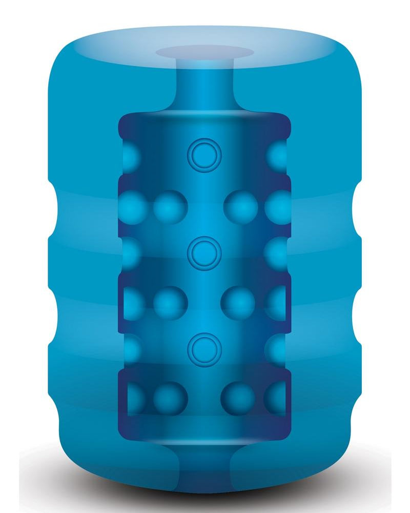 Zolo Backdoor Pocket Stroker Ribbed Texture Blue