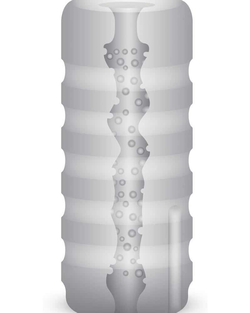 Zolo The Girlfriend Stroker Squeezable Vibrating Masturbator Stroker Clear