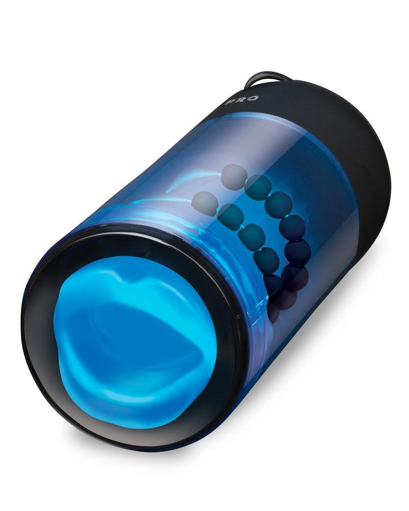 Zolo Blowpro Auto Stroking Realistic Blowjob Stimulator Wired Remote Control Textured Masturbator