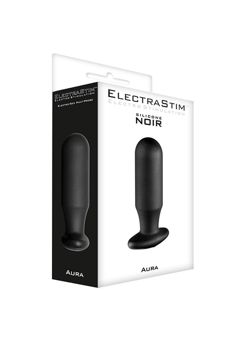 ElectraStim Aura Silicone Noir Electro-Sex Multi-Probe Black