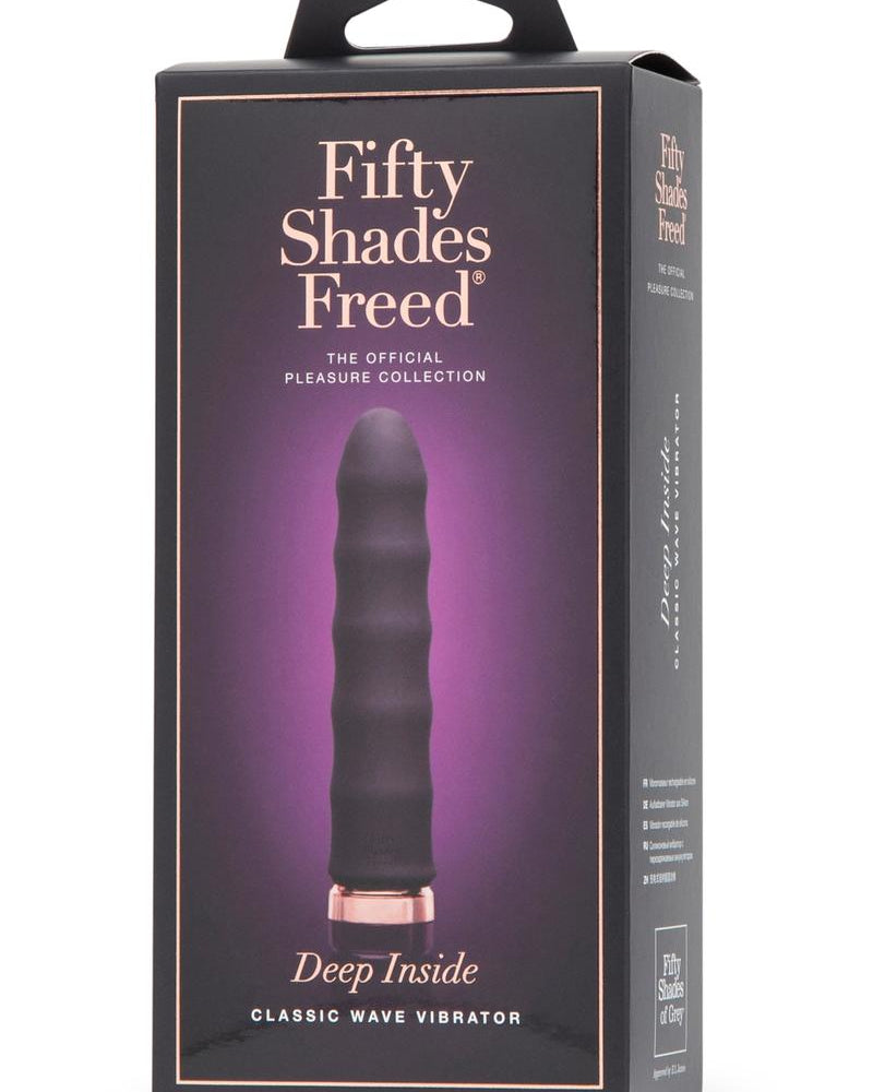 Fifty Shades Freed Deep Inside USB Rechargeable Classic Wave Vibrator Waterproof Black