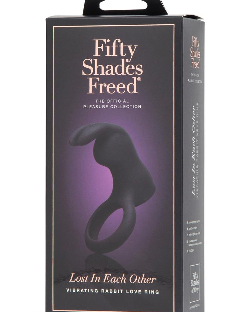 Fifty Shades Freed Lost in Each Other USB Rechargeable Rabbit Love Ring Waterproof