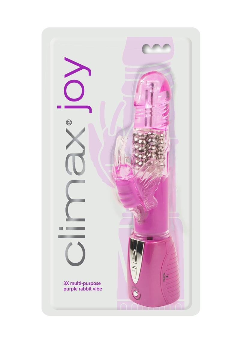 Climax Joy 3x Multi-purpose Rabbit Vibrator Purple 9.5 Inch