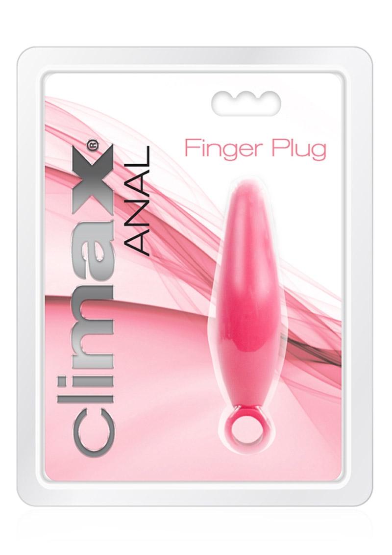 Plug anal para dedos Climax - Rosa oscuro