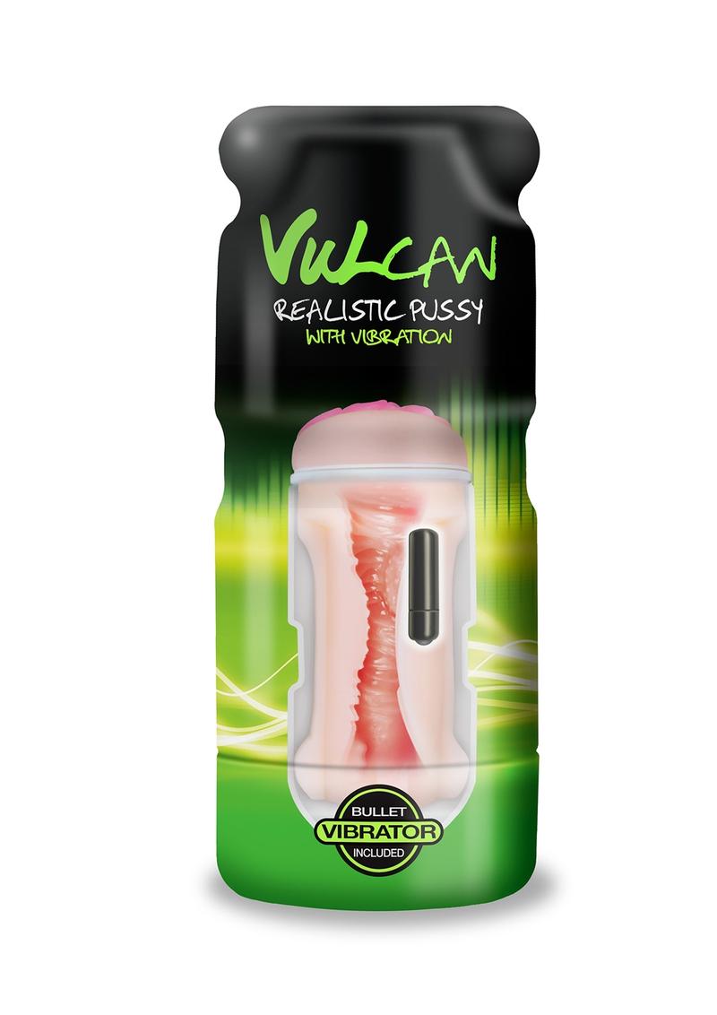 Vagina realista Vulcan CyberSkin con vibración de 6,15 pulgadas