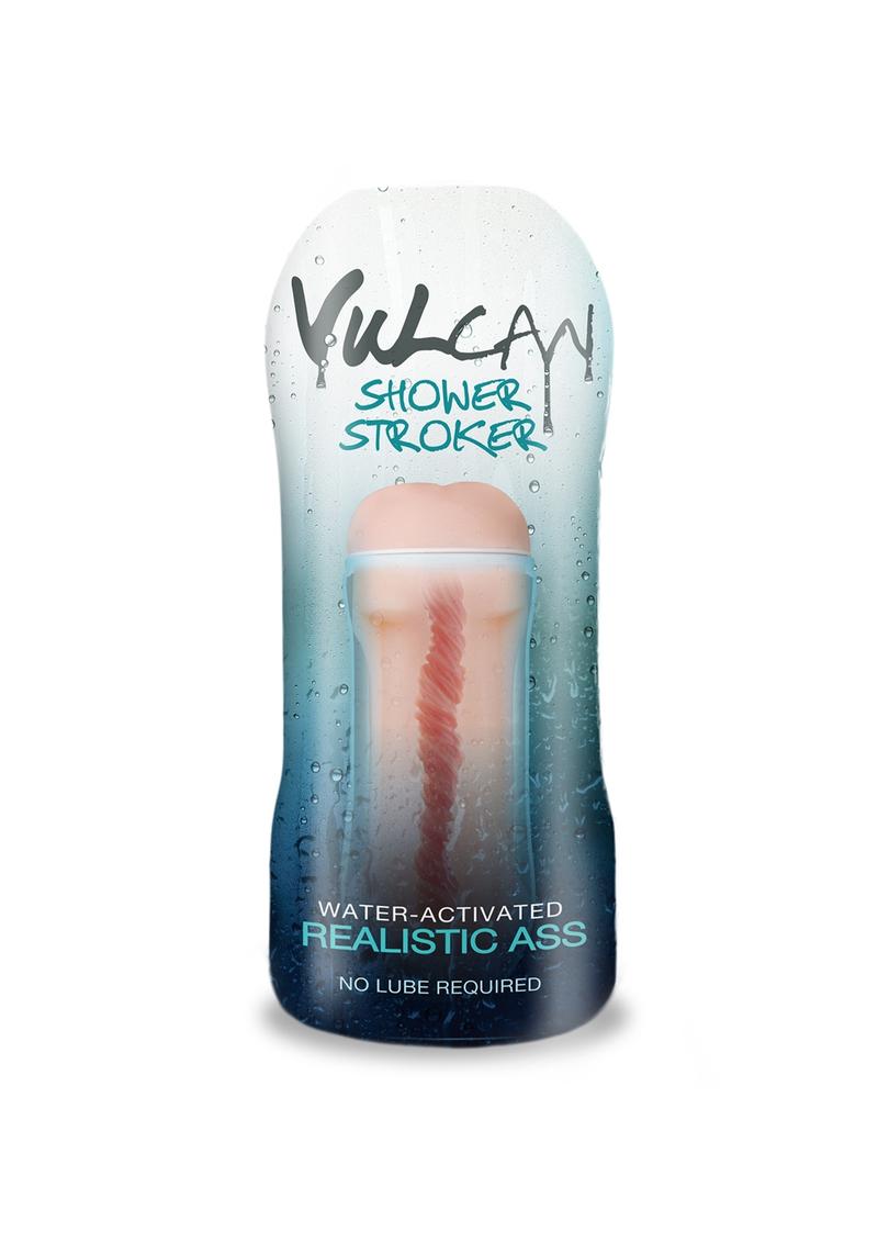 Masturbador de ducha Vulcan Cyberskin H2O con cuerpo realista activado por agua