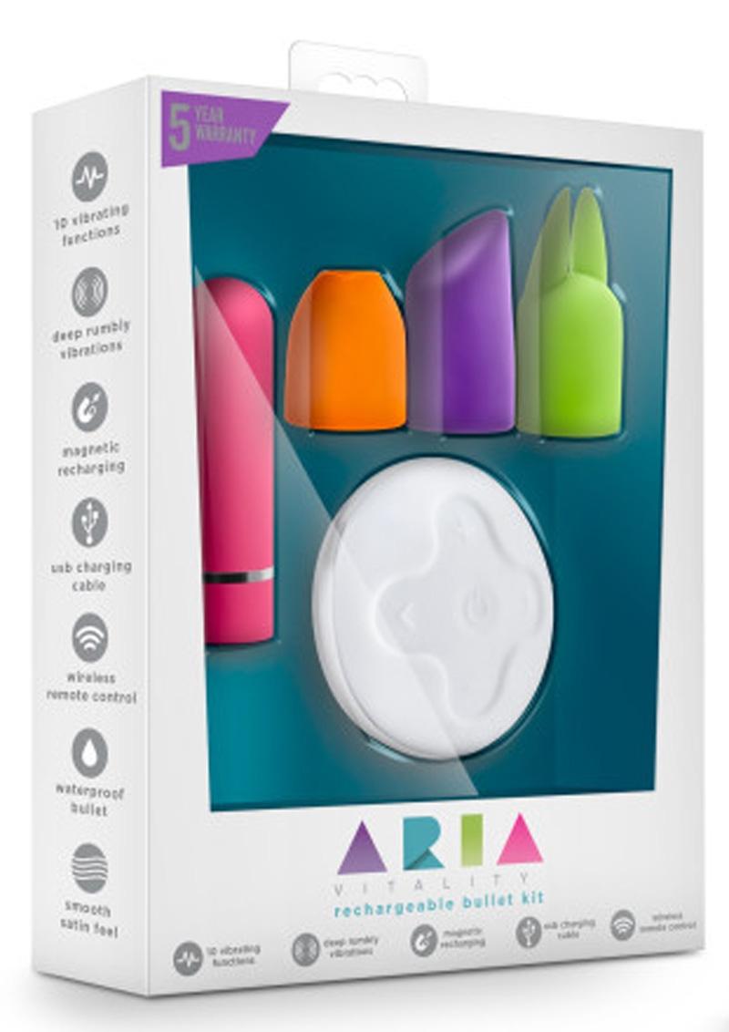 Aria Vitality Rechargeable Bullet Kit Waterproof Cerise