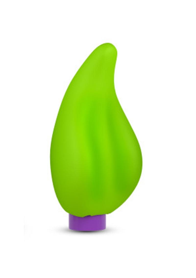 Kit de balas recargables de silicona Aria Sweet Leaf, impermeables, color verde