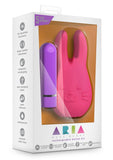 Aria Buzz Bunny Silicone Rechargeable Bullet Kit Waterproof Cerise