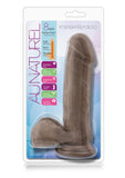 Au Naturel - 8inch Dildo Rubber Brown