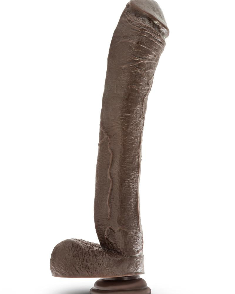 Dr Skin Mr Ed Realistic Dildo Chocolate 13 Inch