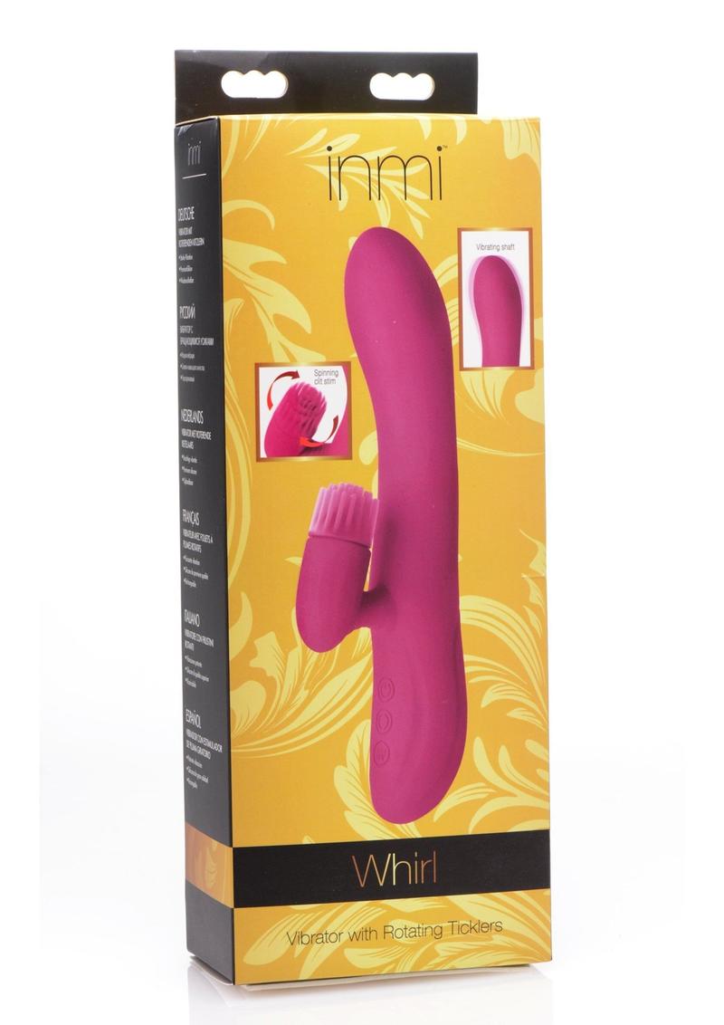 Whirl Silicone Rabbit Vibrator with Rotating Ticklers