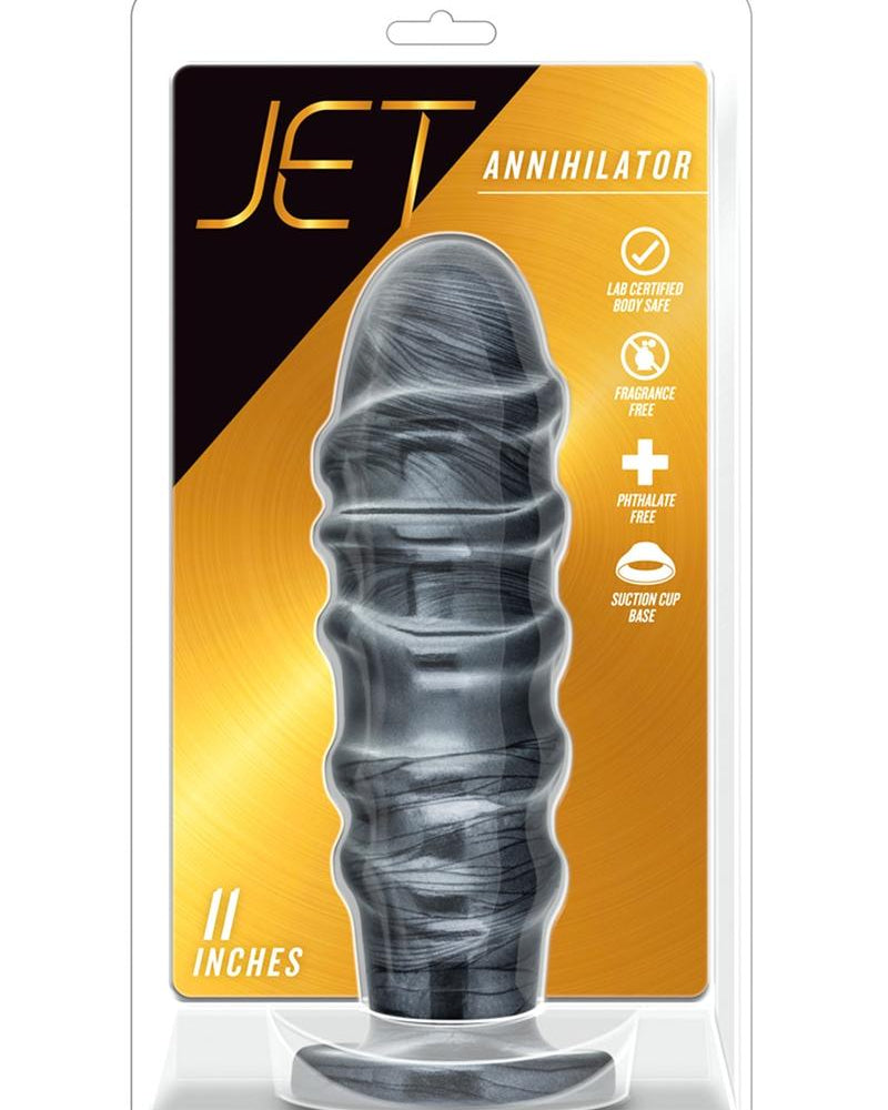 Jet Annihilator Carbon Metallic Black Anal Plug Non Vibrating