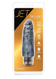 Jet Twilight Anal Vibrating Dildo Splashproof Carbon Metallic Black 7 Inches