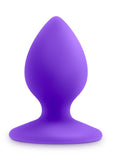 Mini tapón anal de silicona Luxe Rump Rimmer morado de 2,5 pulgadas