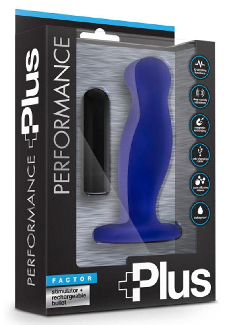 Performance Plus Factor Indigo Prostate Stimulator Waterproof