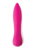 Masajeador de bala recargable por USB de silicona flexible NU Sensuelle Bobbii con 69 funciones, resistente al agua, color magenta