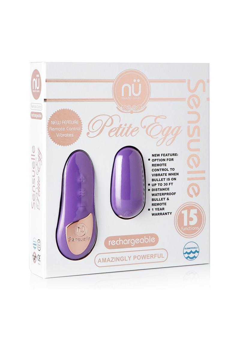 NU Sensuelle 15-Function Remote Control Petite Egg Purple